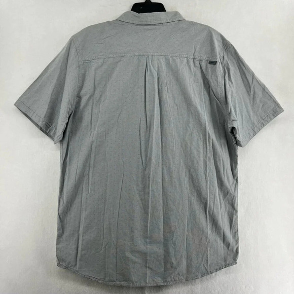 O'Neill Button-Up Shirt Men's Sz 2XL Gray Regular Fit Double Pocket Collared - Picture 2 of 12